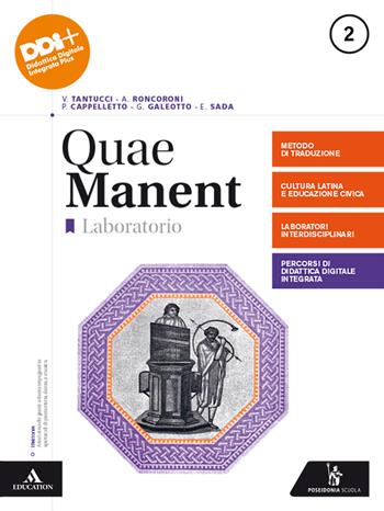 Quae manent. Laboratorio. Con e-book. Con espansione online. Vol. 2 - Vittorio Tantucci, Angelo Roncoroni, Pietro Cappelletto - Libro Poseidonia Scuola 2022 | Libraccio.it