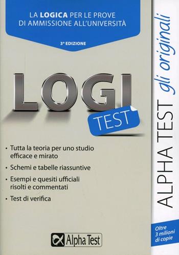Logitest - Massimiliano Bianchini, Renato Sironi, Carlo Tabacchi - Libro Alpha Test 2015, TestUniversitari | Libraccio.it