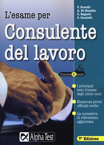 L'esame per consulente del lavoro  - Libro Alpha Test 2013, Concorsi & Esami | Libraccio.it