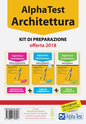 Alpha Test. Architettura. Kit di preparazione. Per l'ammissione ad Architettura e a tutti i corsi di laurea in Ingegneria edile-architettura, Conservazione e restauro, Urbanistica. - Stefano Bertocchi, Alberto Sironi, Carlo Tabacchi - Libro Alpha Test 2016, TestUniversitari | Libraccio.it