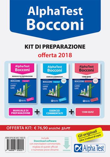 Alpha Test. Bocconi. Kit di preparazione. Con software di simulazione - Vincenzo Pavoni - Libro Alpha Test 2016, TestUniversitari | Libraccio.it