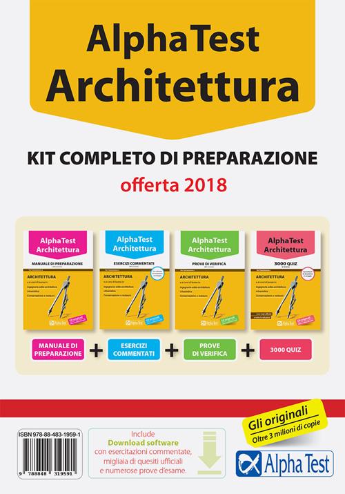 Alpha Test. Architettura. Kit completo di preparazione. Con software di  simulazione