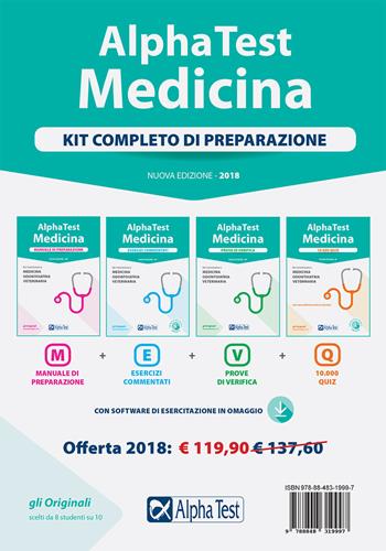 Alpha Test. Medicina. Kit completo di preparazione.  - Libro Alpha Test 2017, TestUniversitari | Libraccio.it