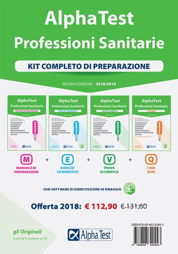 Alpha Test. Professioni sanitarie. Kit completo di preparazione. Con Contenuto digitale per download e accesso on line - Stefano Bertocchi, Doriana Rodino, Alberto Sironi - Libro Alpha Test 2017, TestUniversitari | Libraccio.it