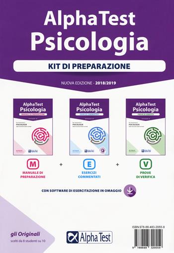 Alpha Test. Psicologia. Kit di preparazione: manuale di preparazione-Esercizi commentati-Prove di verifica. Nuova ediz. Con software - Fausto Lanzoni, Doriana Rodino, Carlo Tabacchi - Libro Alpha Test 2018, TestUniversitari | Libraccio.it