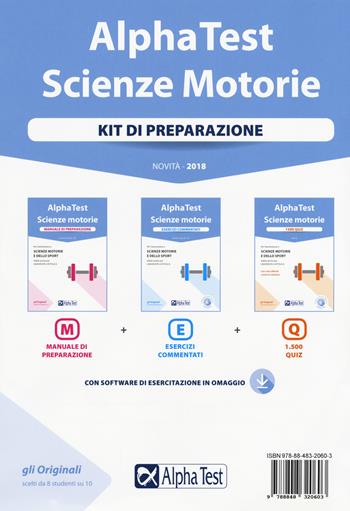 Alpha Test. Scienze motorie. Kit di preparazione. Nuova ediz. Con Contenuto digitale per download e accesso on line - Massimiliano Bianchini, Valeria Balboni, Giovanni De Bernardi - Libro Alpha Test 2018, TestUniversitari | Libraccio.it