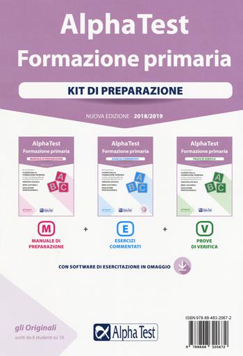 Alpha Test. Formazione primaria. Kit di preparazione. Nuova ediz. per download e accesso online - Fausto Lanzoni, Giuseppe Vottari, Massimiliano Bianchini - Libro Alpha Test 2018, TestUniversitari | Libraccio.it