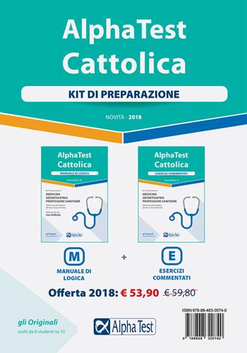 Alpha Test. Cattolica. Kit di preparazione. Manuale di logica- Esercizi commentati  - Libro Alpha Test 2017, TestUniversitari | Libraccio.it