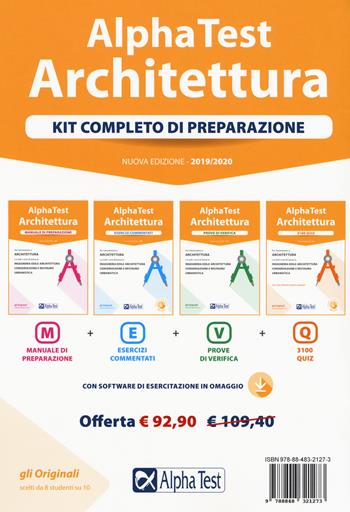 Alpha Test Architettura. Kit di preparazione. Per l'ammissione a tutti i corsi di laurea in Architettura e Ingegneria Edile-Architettura, Scienze dell'architettura. Con software di simulazione - Alberto Sironi, Massimiliano Bianchini, Fausto Lanzoni - Libro Alpha Test 2019, TestUniversitari | Libraccio.it