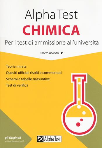 Alpha Test chimica. Per i test di ammissione all'università - Valeria Balboni, Alberto Zaffiro, Doriana Rodino - Libro Alpha Test 2019, TestUniversitari | Libraccio.it