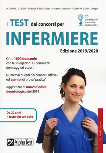 I test dei concorsi per infermiere. Con CD-ROM  - Libro Alpha Test 2019, TestProfessionali | Libraccio.it