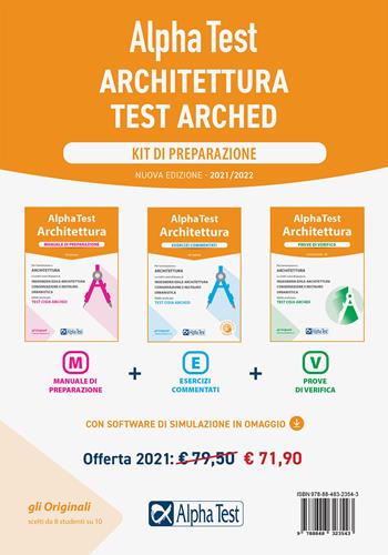 Alpha Test Architettura. Kit di preparazione. Nuova ediz. Con software di simulazione - Stefano Bertocchi, Alberto Sironi, Carlo Tabacchi - Libro Alpha Test 2021, TestUniversitari | Libraccio.it
