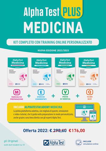 Alpha Test plus. Medicina. Kit completo di preparazione con training online personalizzato.  - Libro Alpha Test 2021, TestUniversitari | Libraccio.it