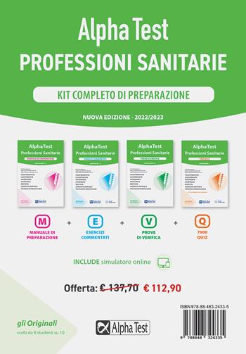 Alpha Test. Professioni sanitarie. Kit completo di preparazione: Manuale di preparazione-Esercizi commentati-Prove di verifica-7000 quiz. Nuova ediz. Con software di simulazione - Doriana Rodino, Alberto Sironi - Libro Alpha Test 2021, TestUniversitari | Libraccio.it