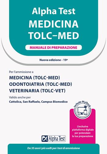 Alpha Test. Medicina. TOLC-MED. Manuale di preparazione. Ediz. MyDesk. Con Contenuto digitale per download e accesso on line - Sironi - Libro Alpha Test 2022, TestUniversitari | Libraccio.it