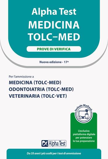 Alpha Test. Medicina. TOLC-MED. Prove di verifica. Ediz. MyDesk. per download e accesso online - Sironi - Libro Alpha Test 2022, TestUniversitari | Libraccio.it