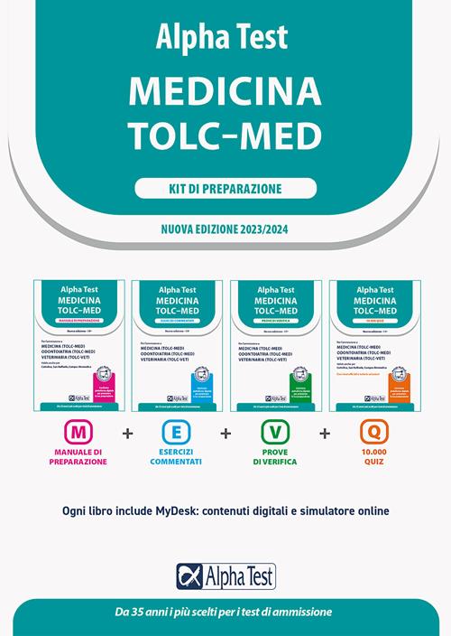 Alpha Test. Medicina TOLC-MED. Kit di preparazione 2023-2024. Con  estensioni online - Libro Alpha Test