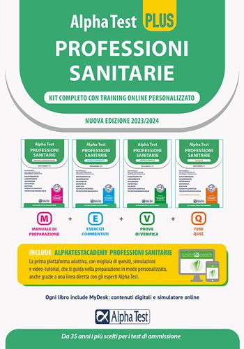 Alpha Test plus. Professioni sanitarie. Kit completo. Ediz. MyDesk  - Libro Alpha Test 2022, TestUniversitari | Libraccio.it