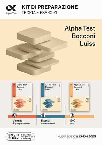 Alpha Test Bocconi Luiss. Kit di preparazione: Manuale di preparazione-Esercizi commentati-1900 quiz. Con MyDesk - Massimiliano Bianchini, Alessandro Lucchese, Marco Pinaffo - Libro Alpha Test 2023, TestUniversitari | Libraccio.it