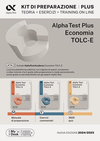 Alpha Test plus. Economia. TOLC-E. Kit di preparazione. Con Contenuto digitale per download e accesso on line  - Libro Alpha Test 2023, TestUniversitari | Libraccio.it
