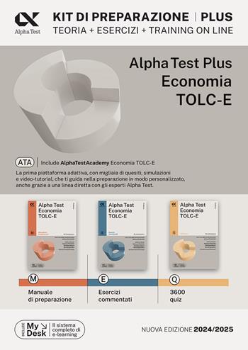 Alpha Test plus. Economia. TOLC-E. Kit di preparazione. per download e accesso online  - Libro Alpha Test 2023, TestUniversitari | Libraccio.it