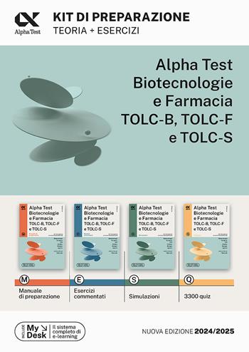 Alpha Test. Biotecnologie e farmacia TOLC-B, TOLC-F e TOLC-S. Kit di preparazione. Ediz. MyDesk. Con software di simulazione - Stefano Bertocchi, Stefania Provasi, Doriana Rodino - Libro Alpha Test 2023, TestUniversitari | Libraccio.it