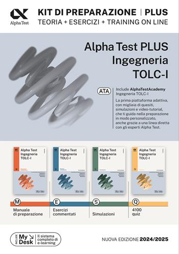 Alpha Test Plus Ingegneria. TOLC-I. Kit di preparazione Plus - Stefano Bertocchi, Alberto Sironi, Massimiliano Bianchini - Libro Alpha Test 2023, TestUniversitari | Libraccio.it