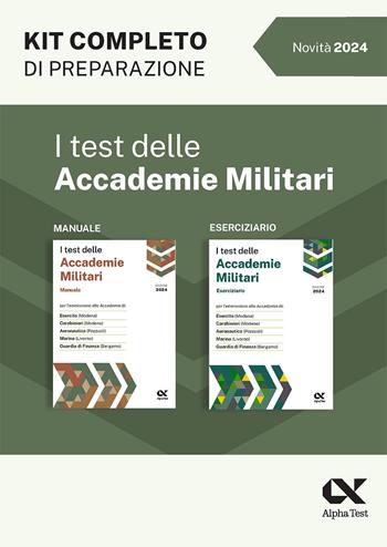 I test delle accademie militari. Kit di preparazione - Massimo Drago, Massimiliano Bianchini - Libro Alpha Test 2024, TestMilitari | Libraccio.it