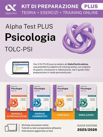 Alpha Test Plus Psicologia TOLC-PSI. Kit di preparazione Plus. Ediz. MyDesk. Con Contenuto digitale per download e accesso online - Fausto Lanzoni, Paola Borgonovo, Giuseppe Vottari - Libro Alpha Test 2024, TestUniversitari | Libraccio.it