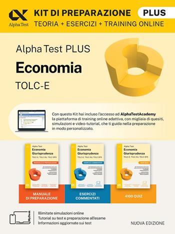 Alpha Test plus. Economia TOLC-E. Kit di preparazione Plus. per download e accesso online  - Libro Alpha Test 2025, TestUniversitari | Libraccio.it