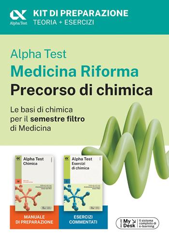 Alpha Test Medicina Riforma Precorso di Chimica. Edizione 2025. Per esami di ammissione universitaria e primo semestre di Medicina. Con piattaforma di e-learning MyDesk. per accesso online - Alberto Zaffiro, Doriana Rodino - Libro Alpha Test 2025, TestUniversitari | Libraccio.it