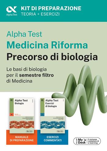 Alpha Test Medicina Riforma Precorso di Biologia. Edizione 2025. Per esami di ammissione universitaria e primo semestre di Medicina. Con piattaforma di e-learning MyDesk. per accesso online - Doriana Rodino - Libro Alpha Test 2025, TestUniversitari | Libraccio.it
