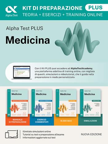 Alpha Test Plus Medicina. Kit di preparazione Plus. Per l’ammissione ai corsi di laurea in Medicina, Odontoiatria e Veterinaria delle università statali. Nuova edizione con i quesiti della banca dati ufficiale 2024. Ediz. MyDesk. per download e accesso online  - Libro Alpha Test 2025, TestUniversitari | Libraccio.it