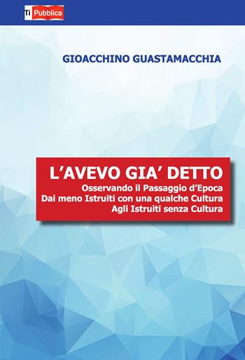 L' avevo già detto - Gioacchino Guastamacchia - Libro Lampi di Stampa 2017, TiPubblica | Libraccio.it