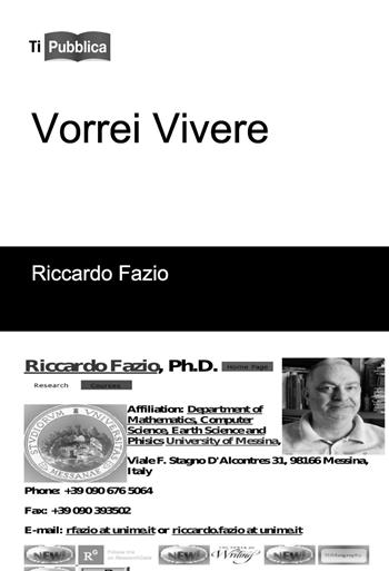 Vorrei vivere - Riccardo Fazio - Libro Lampi di Stampa 2021, TiPubblica | Libraccio.it