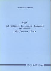 Saggio sul contenuto del bilancio d'esercizio (stato patrimoniale) nella dottrina tedesca