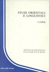 Studi orientali e linguistici. Vol. 1