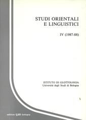 Studi orientali e linguistici. Vol. 4