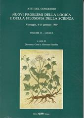 Nuovi problemi della logica e della filosofia della scienza. Atti del Congresso. Vol. 2: Logica