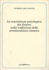La consistenza psicologica dei fonemi nella tradizione dello strutturalismo classico