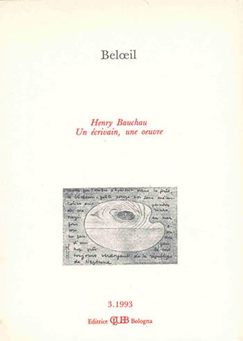 Beloeil. Henry Bauchau. Un écrivain, une oeuvre  - Libro CLUEB 2022, Bussola. Beloeil | Libraccio.it