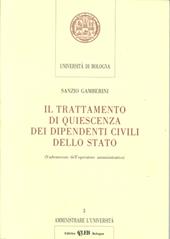 Il trattamento di quiescienza dei dipendenti civili dello Stato