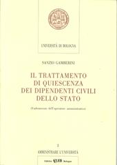 Il trattamento di quiescienza dei dipendenti civili dello Stato