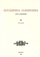 Accademia Clementina. Atti e memorie. Vol. 24