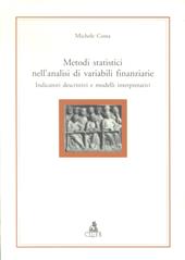 Metodi statistici nell'analisi di variabili finanziarie. Indicatori descrittivi e modelli interpretativi