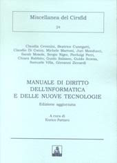 Manuale di diritto dell'informatica e delle nuove tecnologie