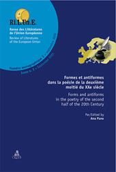Ri.L.Un.E. Revue des littératures de l'union européenne. Vol. 2: Formes et antiformes dans la poésie de la deuxième moitié du XXe siècle.