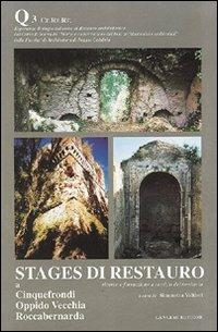 Stages di restauro. Cinquefrondi, Oppido Vecchia, Roccabernarda. Ricerca e formazione a servizio del territorio. Quaderno. Vol. 3 - Simonetta Valtieri - Libro Gangemi Editore 2002 | Libraccio.it