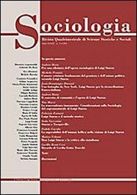 Sociologia. Rivista quadrimestrale di scienze storiche e sociali (2005). Vol. 3  - Libro Gangemi Editore 2006 | Libraccio.it