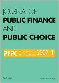 Journal of public finance and public choice - Domenico Da Empoli - Libro Gangemi Editore 2008 | Libraccio.it